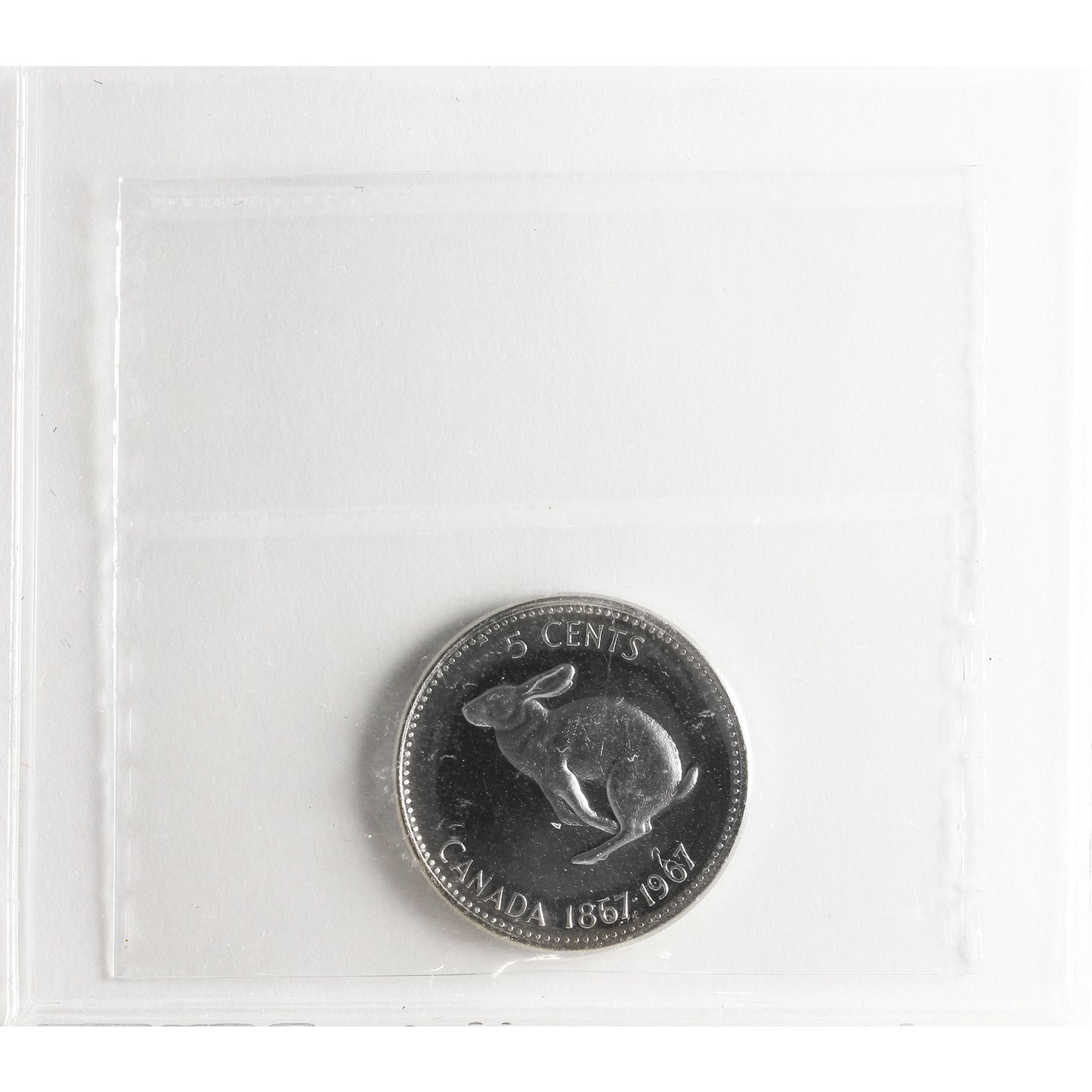 1967 Canada 5-cents ICCS Certified PL66 Heavy Cameo