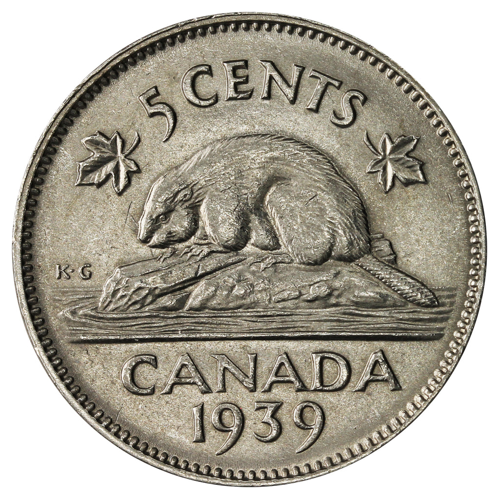 1939 Canada 5-cents Brilliant Uncirculated (MS63) $