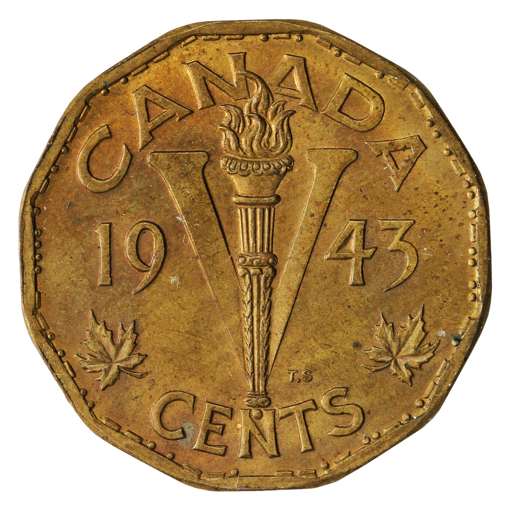 1943 Tombac Canada 5-cents Brilliant Uncirculated (MS63)