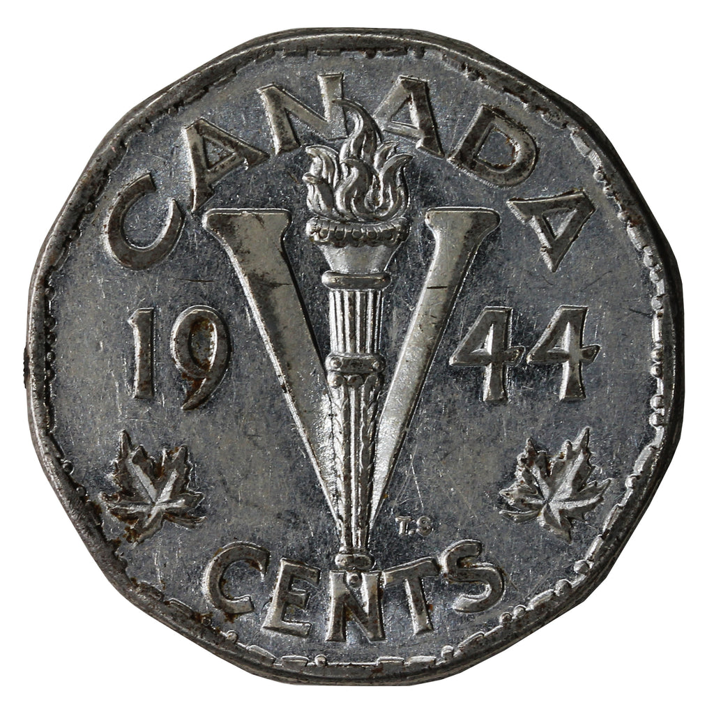 1944 Canada 5-cents Circulated