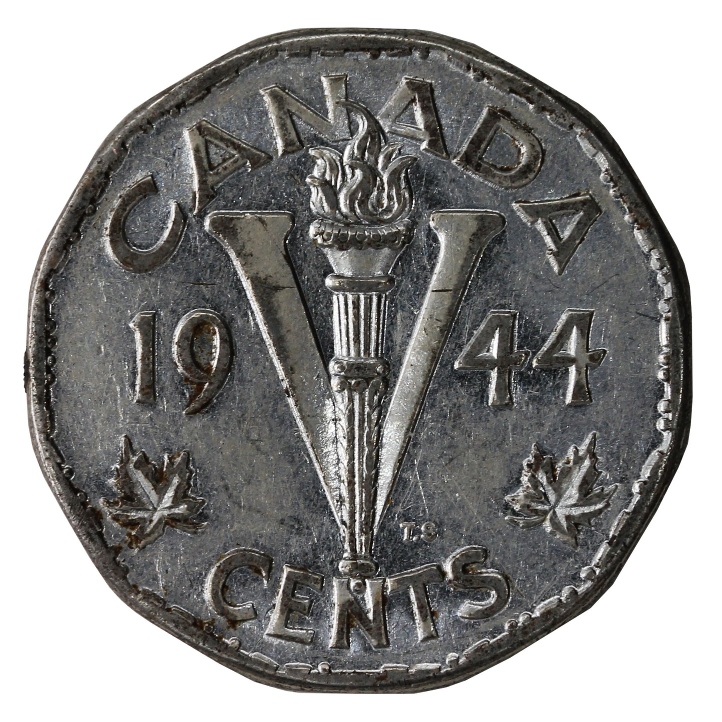 1944 Canada 5-cents Circulated