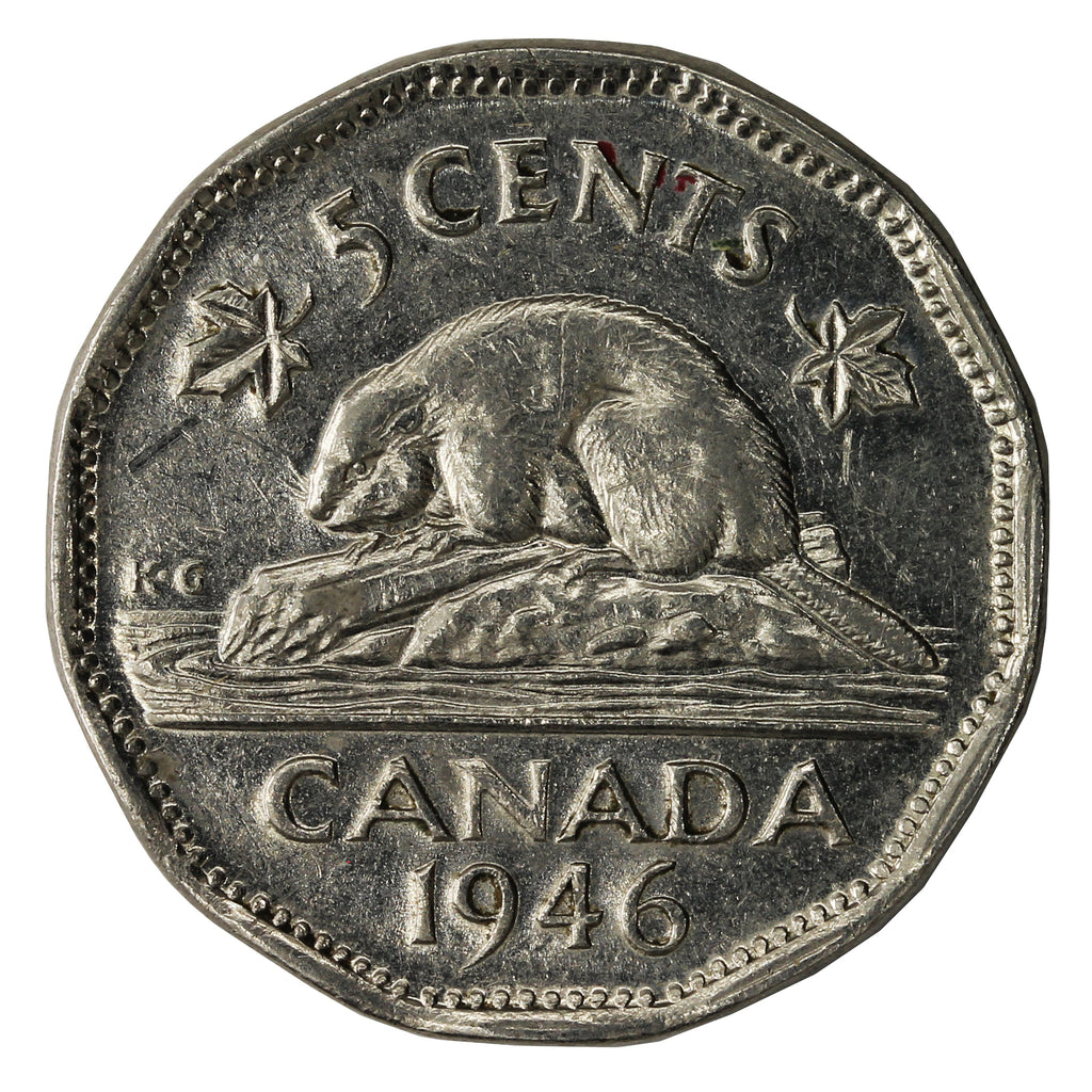 1946 Canada 5-cents VF-EF (VF30)