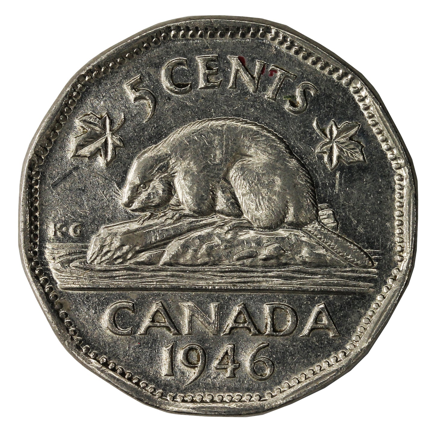 1946 Canada 5-cents VF-EF (VF30)