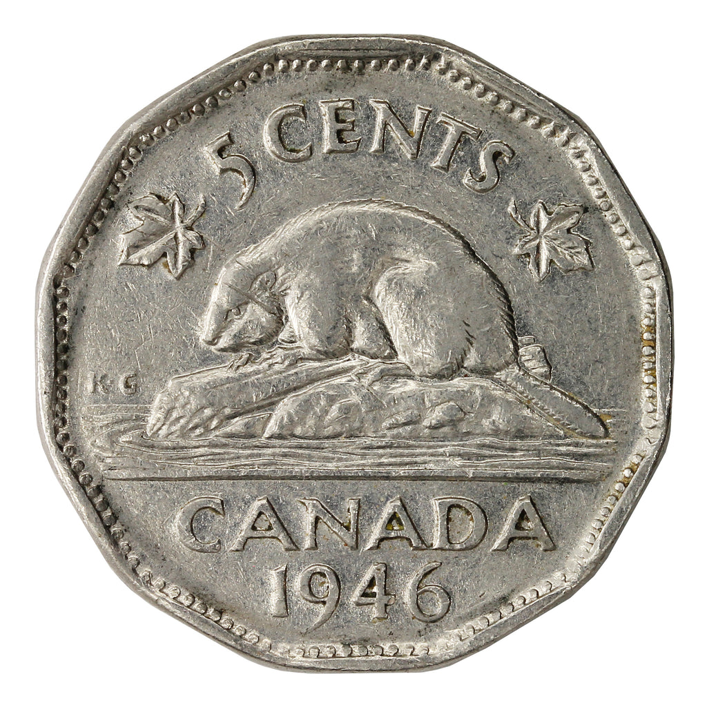 1946 Canada 5-cents F-VF (F15)