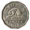 1947 Canada 5-cents VF-EF (VF30)