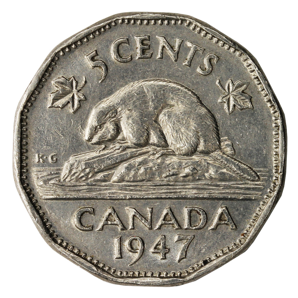 1947 Canada 5-cents VF-EF (VF30)