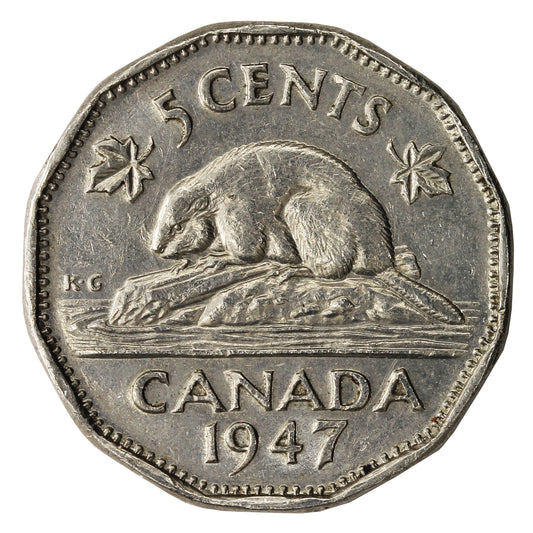 1947 Canada 5-cents VF-EF (VF30)