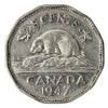 1947 Canada 5-cents Circulated