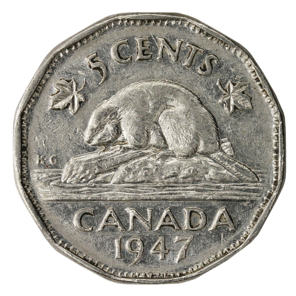 1947 Canada 5-cents Circulated