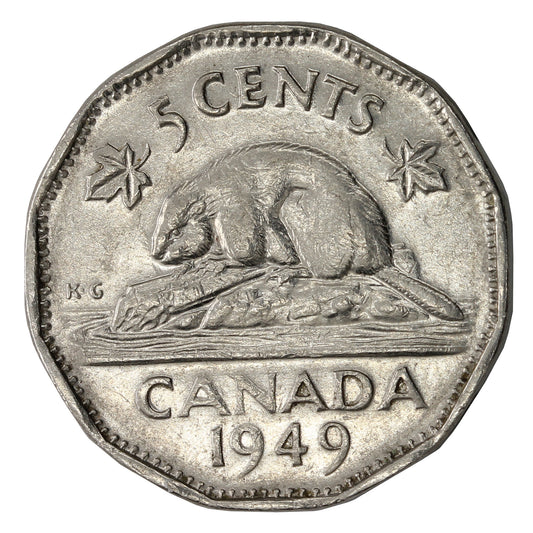 1949 Canada 5-cents Circulated