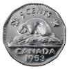 1953 NSS Canada 5-cents AU-UNC (AU55)