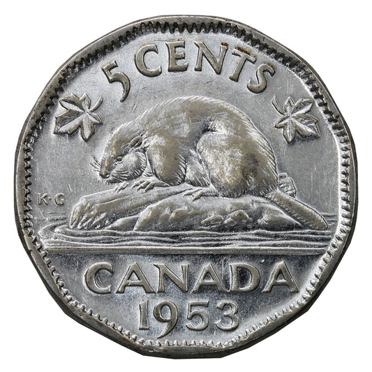 1953 SS Canada 5-cents VF-EF (VF-30)