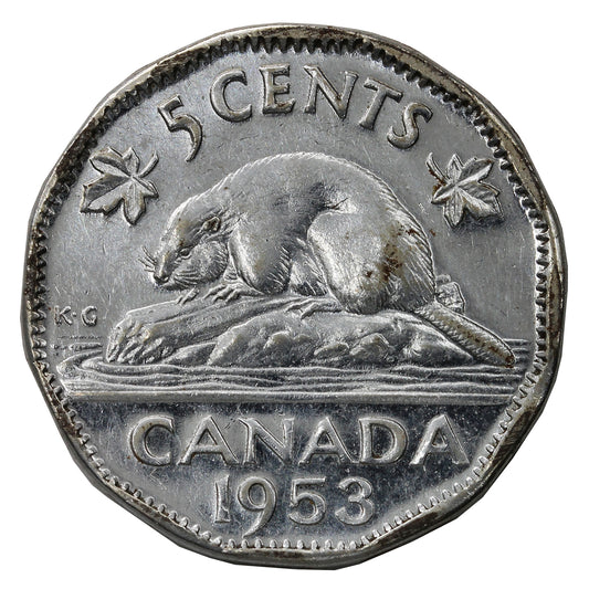1953 SS Canada 5-cents Extra Fine (EF-40)