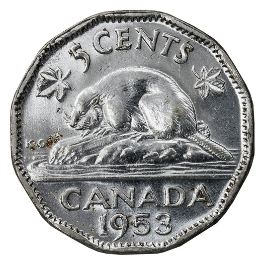 1953 SS Canada 5-cents EF-AU (EF-45)