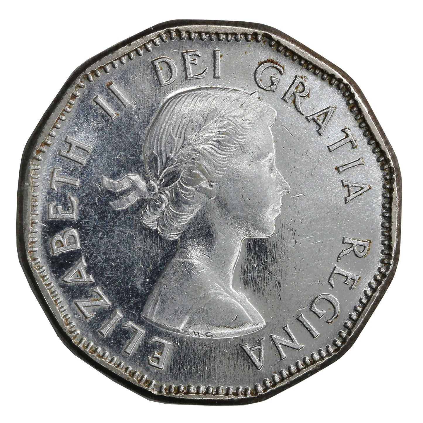 1954 Canada 5-cents Almost Uncirculated (AU50)