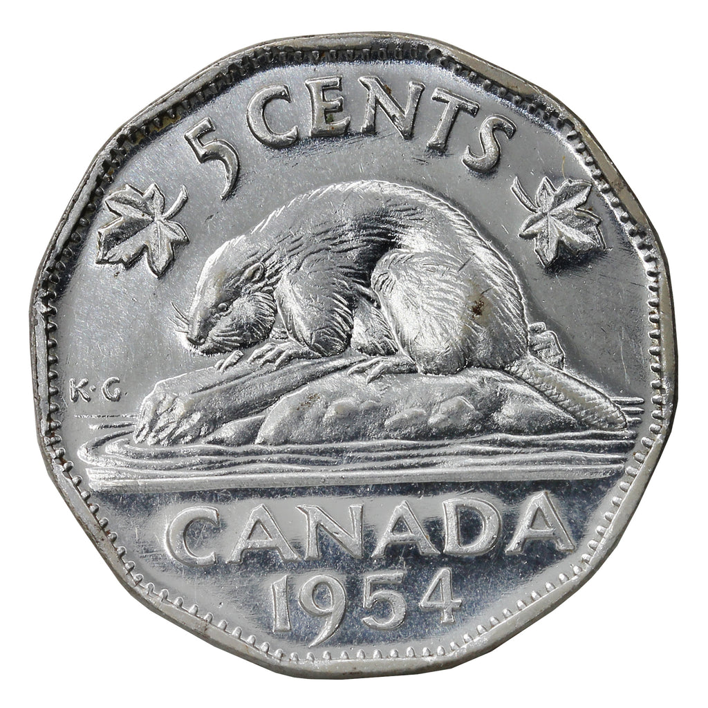 1954 Canada 5-cents EF-AU (EF-45)