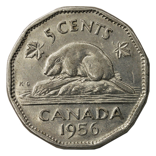 1956 Canada 5-cents Circulated