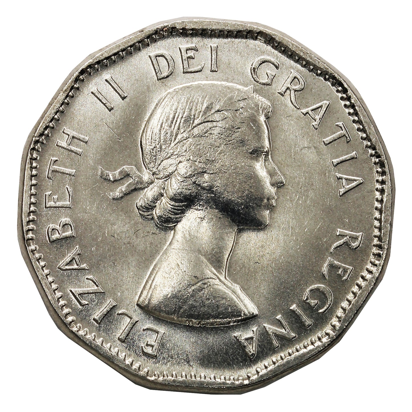 1957 Canada 5-cents Choice Brilliant Uncirculated (MS64)