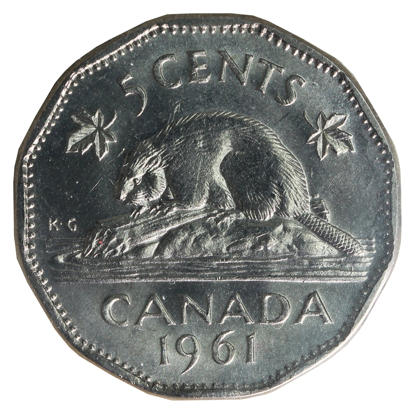 1961 Canada 5-cents ICCS Certified MS64