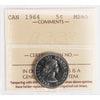 1964 Canada 5-cents ICCS Certified MS65