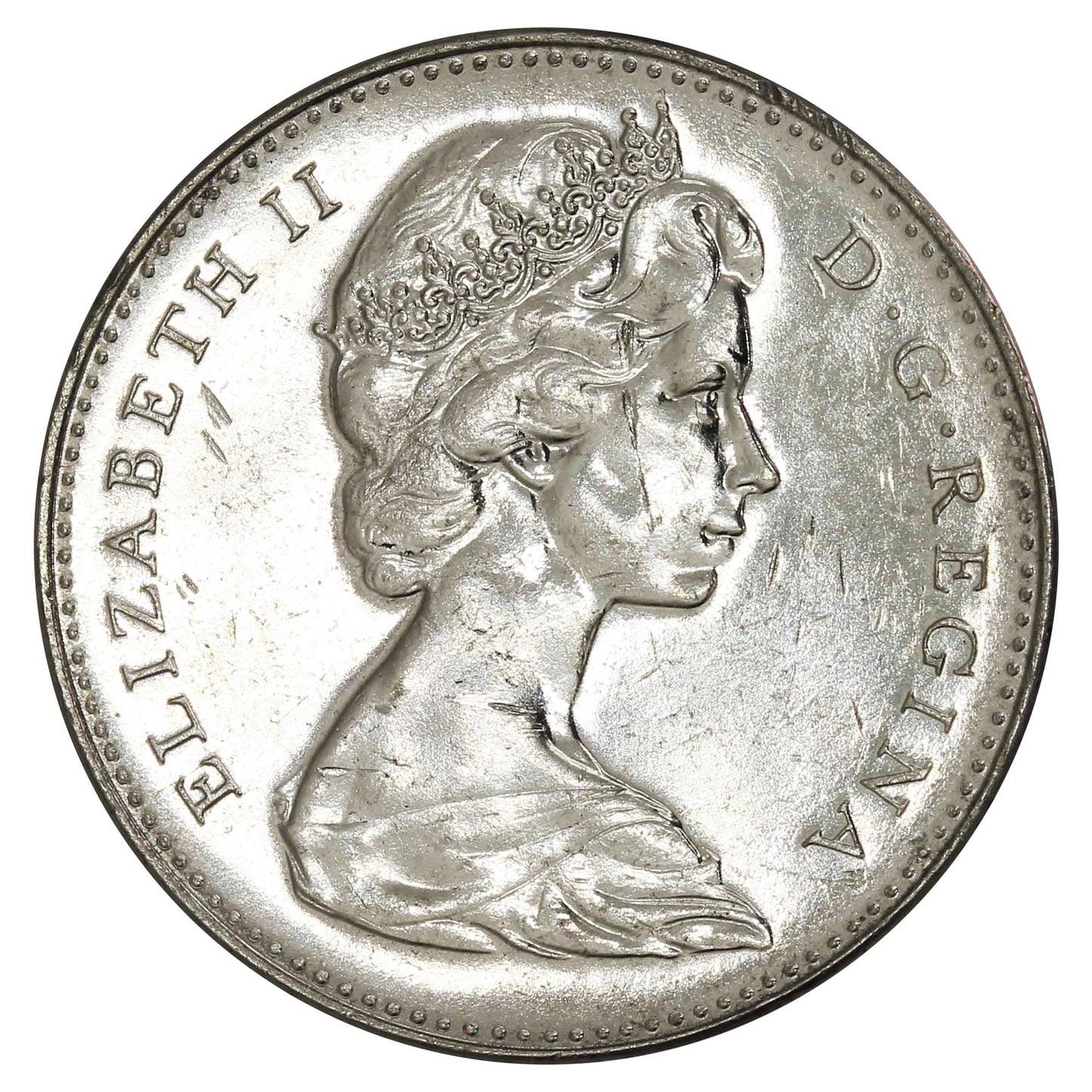 1966 Canada 5-cents Brilliant Uncirculated (MS-63)