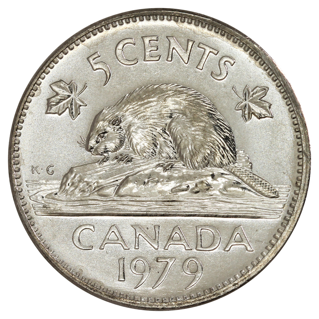 1979 Canada 5-cents Brilliant Uncirculated (MS63)