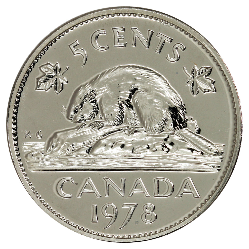 1978 Canada 5-cents Proof Like