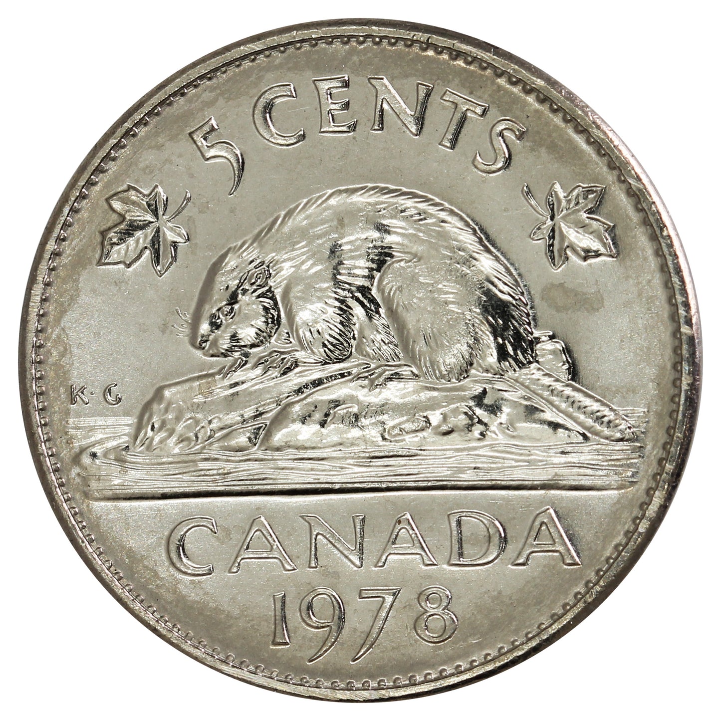 1978 Canada 5-cents Brilliant Uncirculated (MS63)