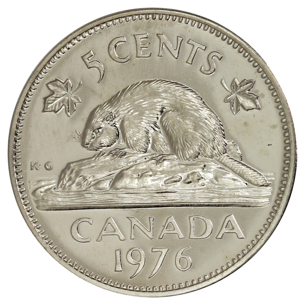 1976 Canada 5-cents Proof Like
