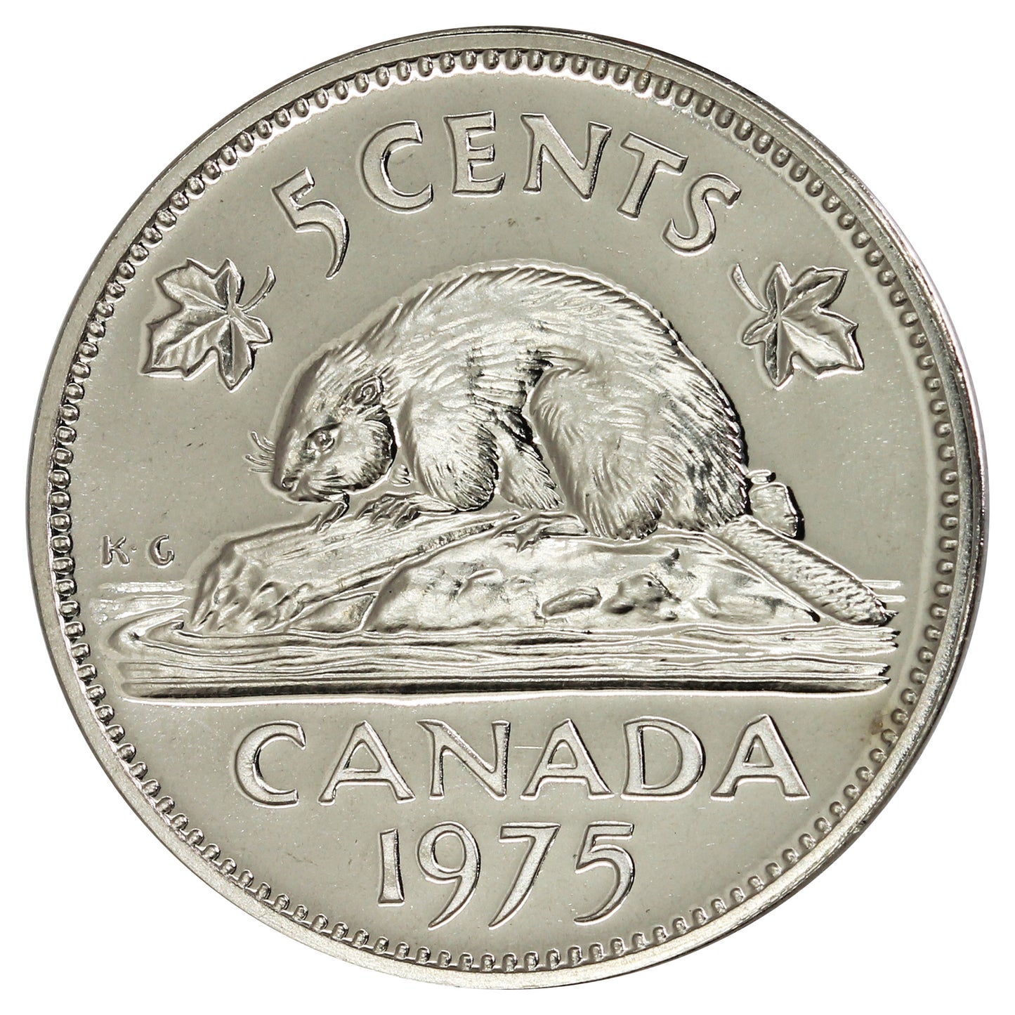 1975 Canada 5-cents Proof Like