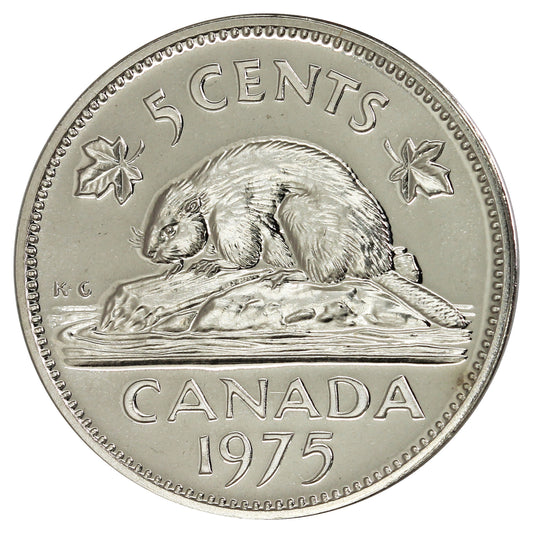 1975 Canada 5-cents Proof Like