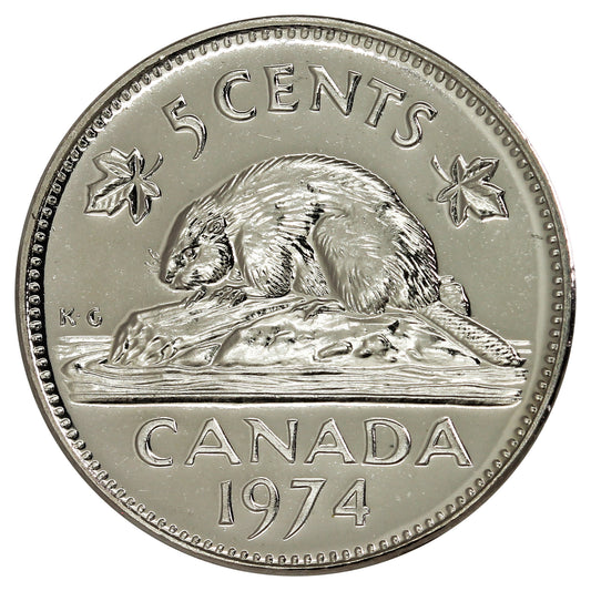 1974 Canada 5-cents Proof Like
