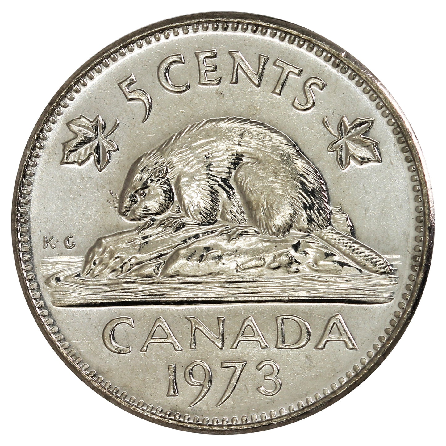 1973 Canada 5-cents Brilliant Uncirculated (MS63)