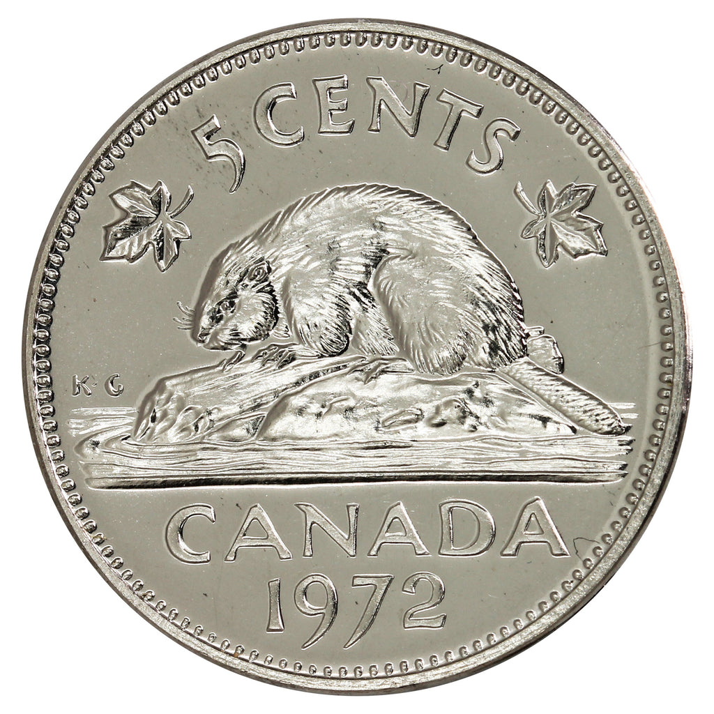 1972 Canada 5-cents Proof Like