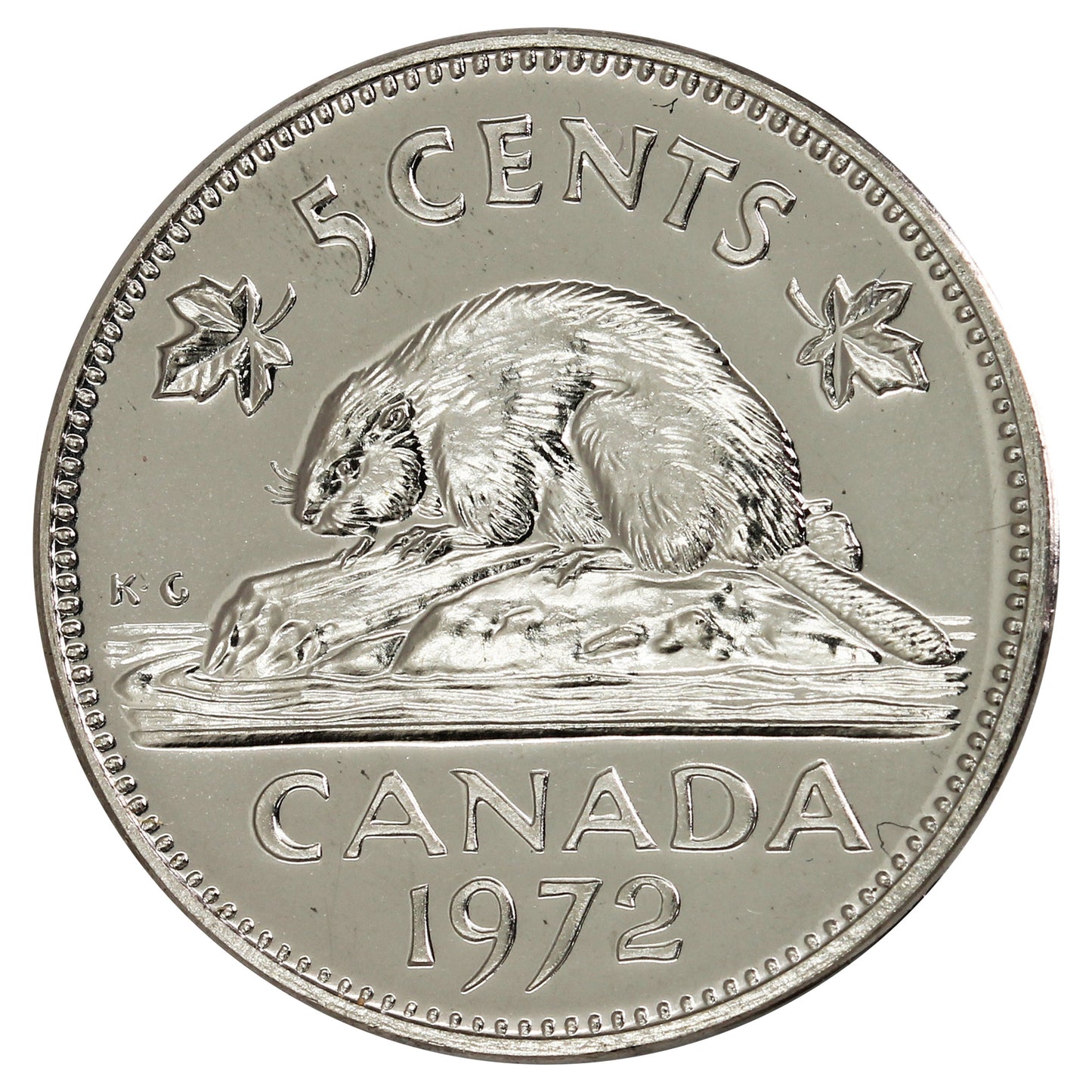 1972 Canada 5-cents Proof Like