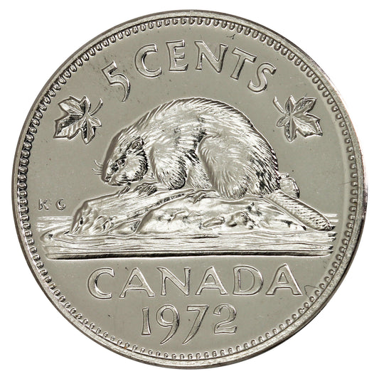 1972 Canada 5-cents Proof Like