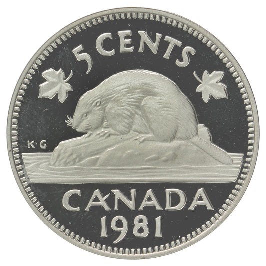 1981 Canada 5-cents Proof