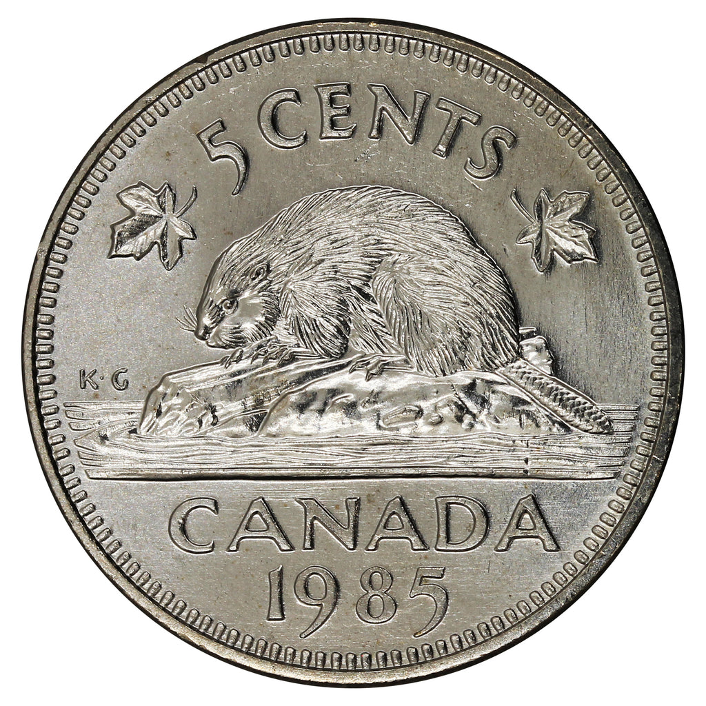1985 Canada 5-cents Brilliant Uncirculated (MS63)