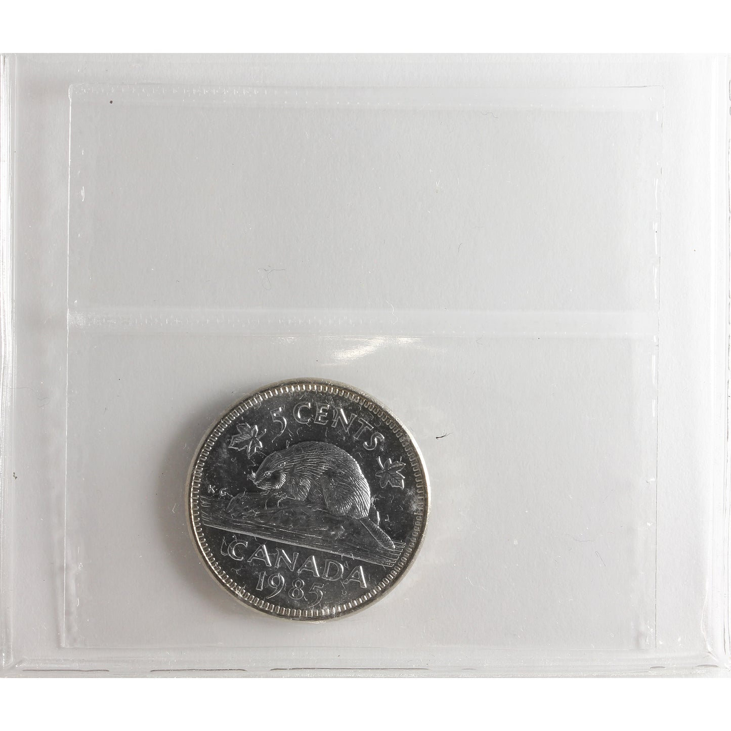 1985 Canada 5-cents ICCS Certified MS65