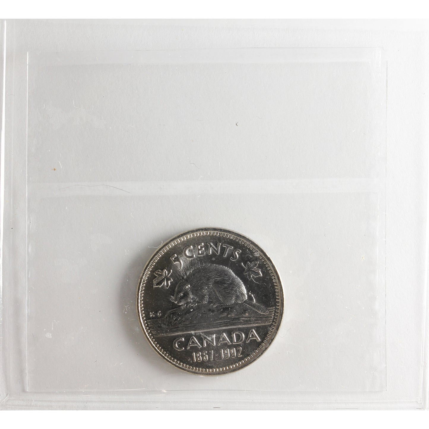 1992 Canada 5-cents ICCS Certified MS65