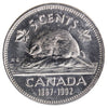 1992 Canada 5-cents ICCS Certified MS65