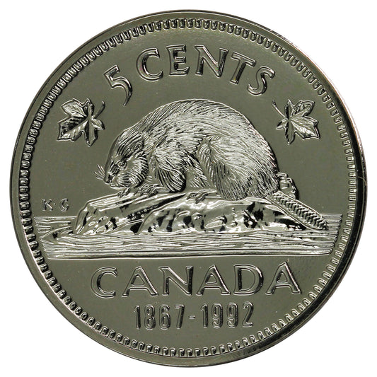 1992 Canada 5-cents Proof Like