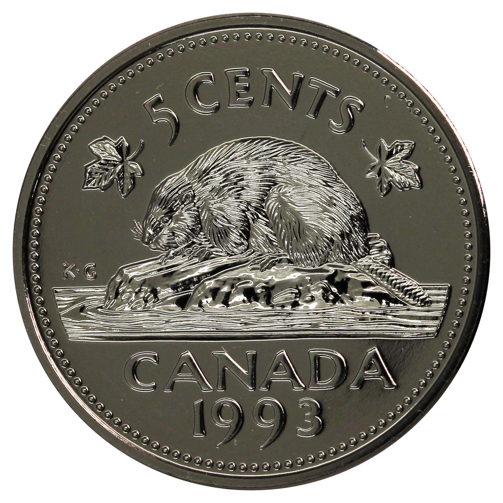 1993 Canada 5-cents Proof Like