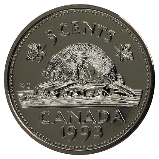 1993 Canada 5-cents Proof Like