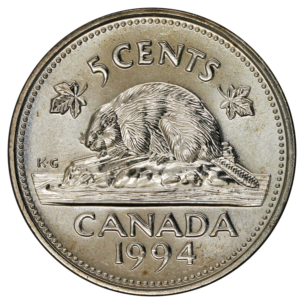 1994 Canada 5-cents Brilliant Uncirculated (MS63)