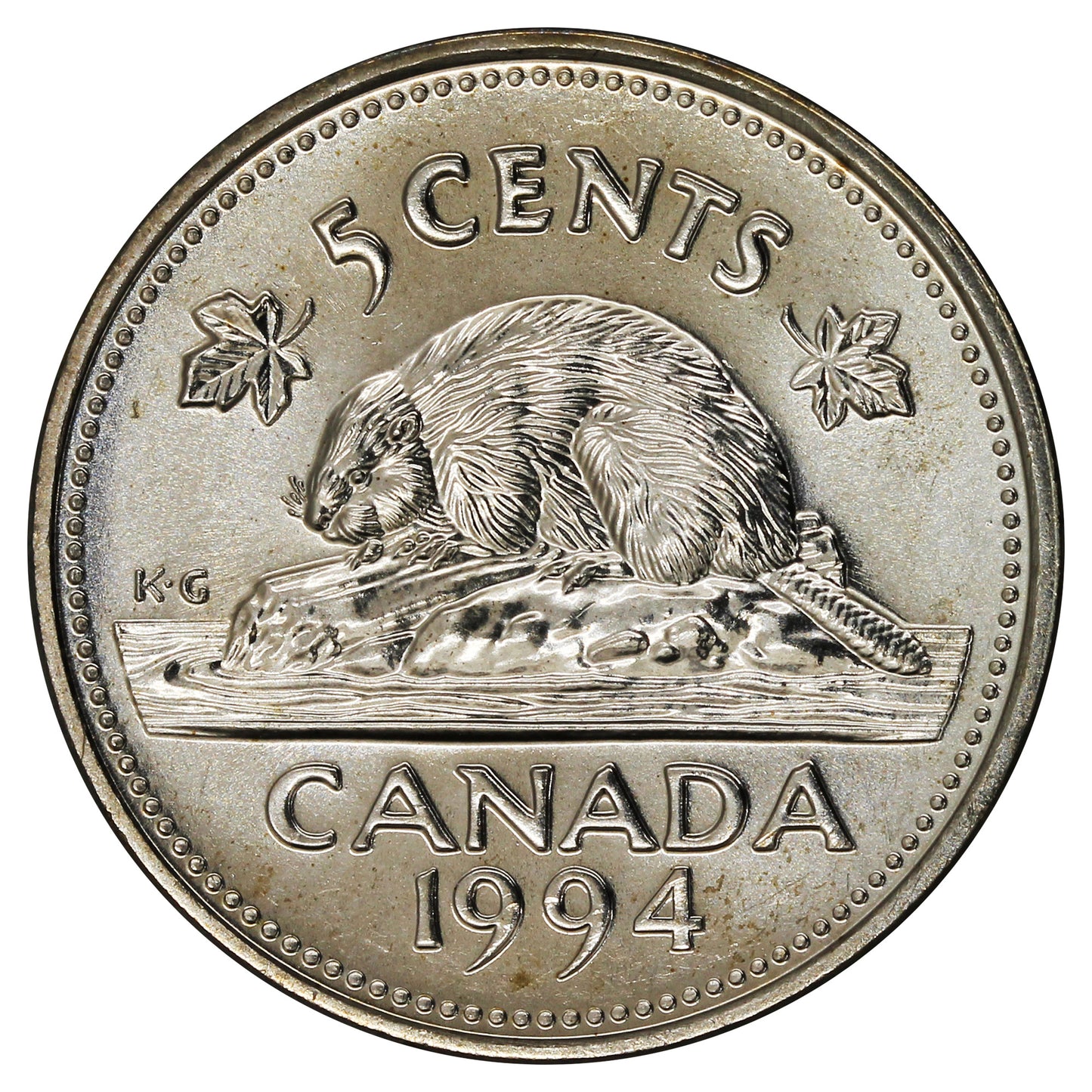 1994 Canada 5-cents Brilliant Uncirculated (MS63)