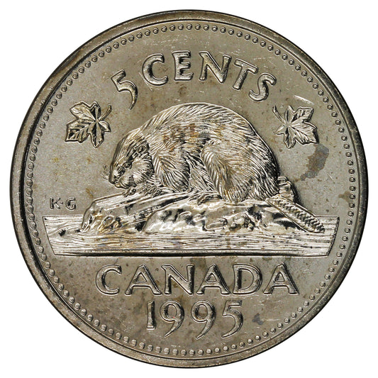 1995 Canada 5-cents Brilliant Uncirculated (MS-63)
