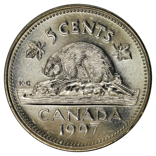 1997 Canada 5-cents Brilliant Uncirculated (MS-63)