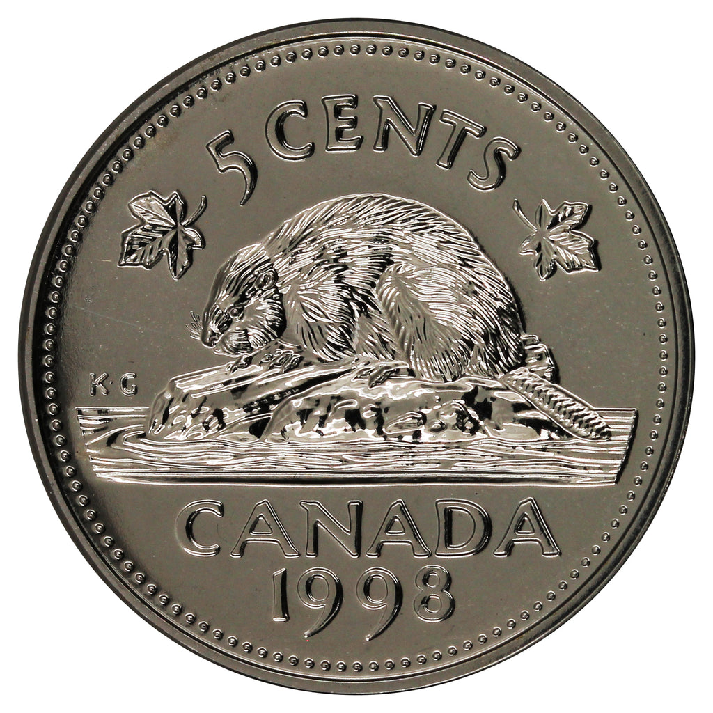 1998 Canada 5-cents Proof Like
