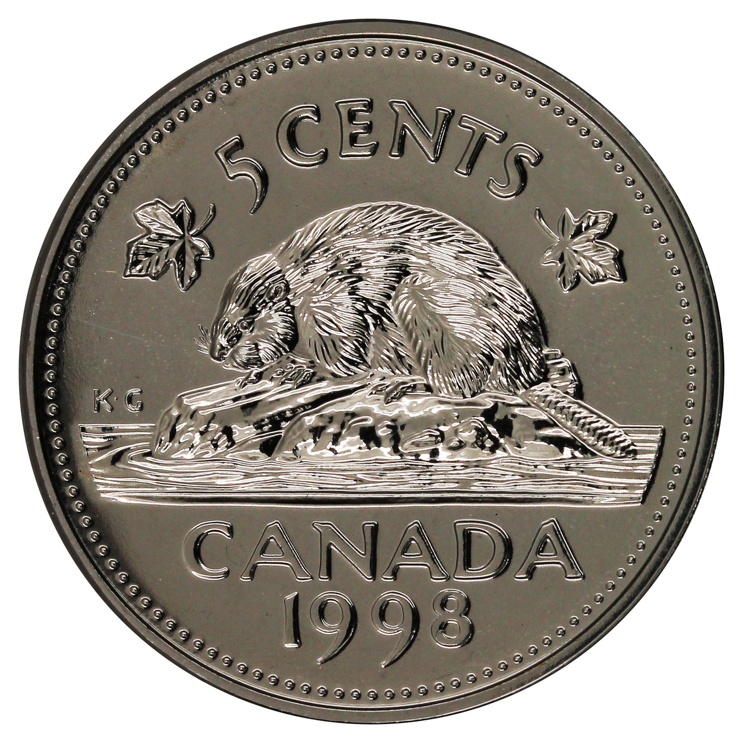 1998 Canada 5-cents Proof Like